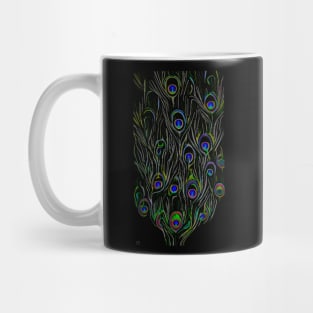 PEACOCK FEATHERS Mug